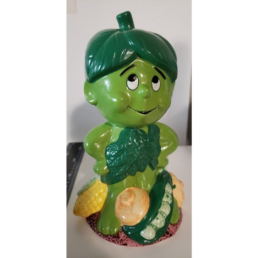 Working Vintage Green Giant Co. 1985 Little Green Sprout Piggy Bank Music